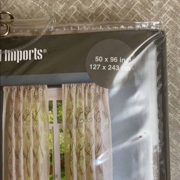 Pier 1 Accents Pier Imports Jute Embroidery Sheer Curtain Poshmark